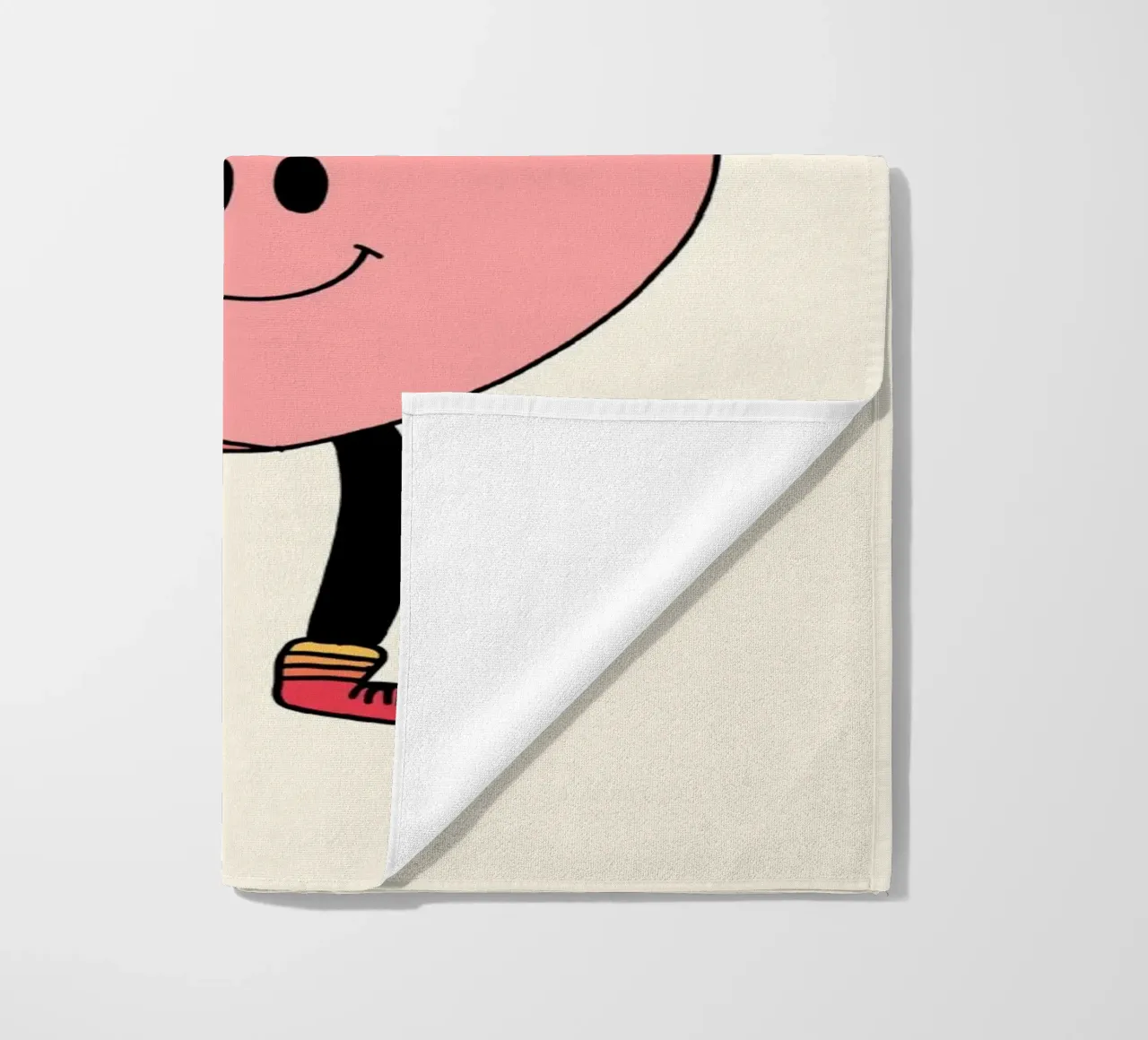 Tu as été créé dans un but précis, impression d'art avec un cœur mignon serviette de plage de vintagepod