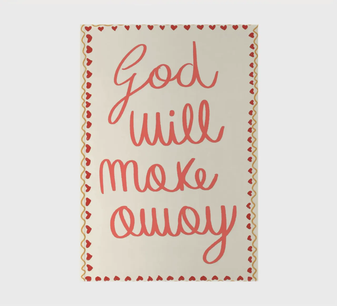 God Will Make a Way, Christian Art Print notebook by vintagepod