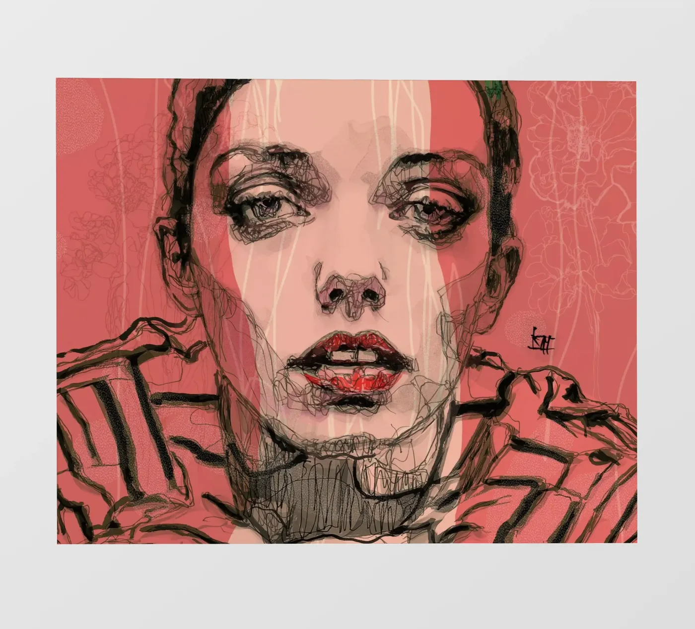 stripes fotobehang van Giulio Iurissevich