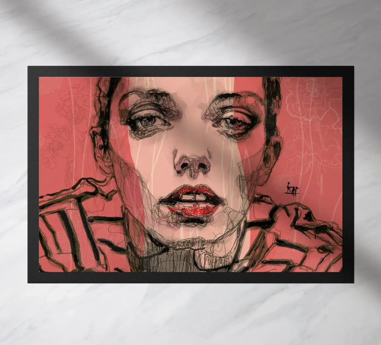 stripes Fußmatte von Giulio Iurissevich