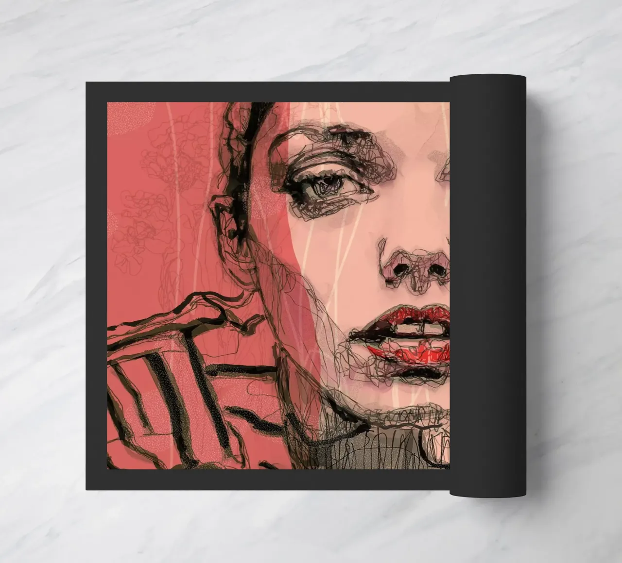 stripes Fußmatte von Giulio Iurissevich