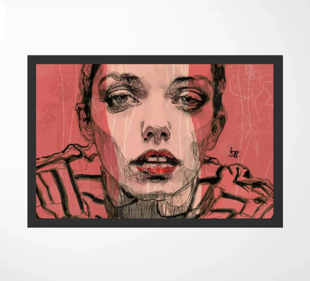 stripes Fußmatte von Giulio Iurissevich