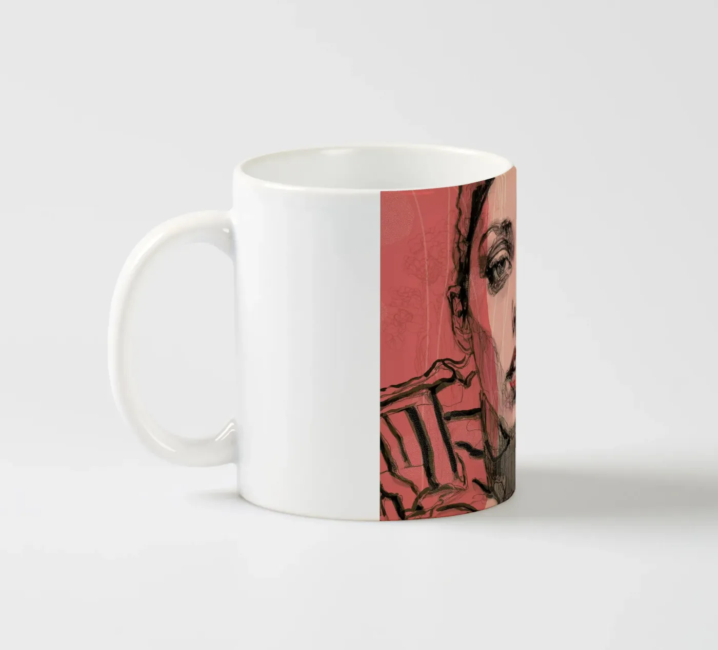 stripes ceramic mug by Giulio Iurissevich