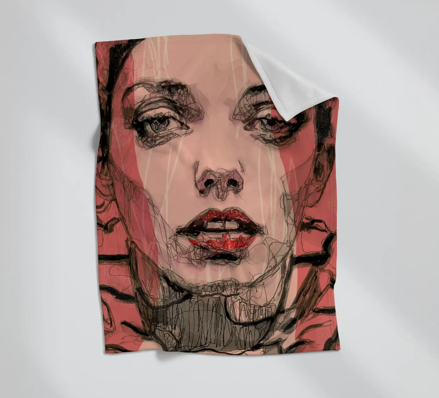 stripes fleece blanket by Giulio Iurissevich
