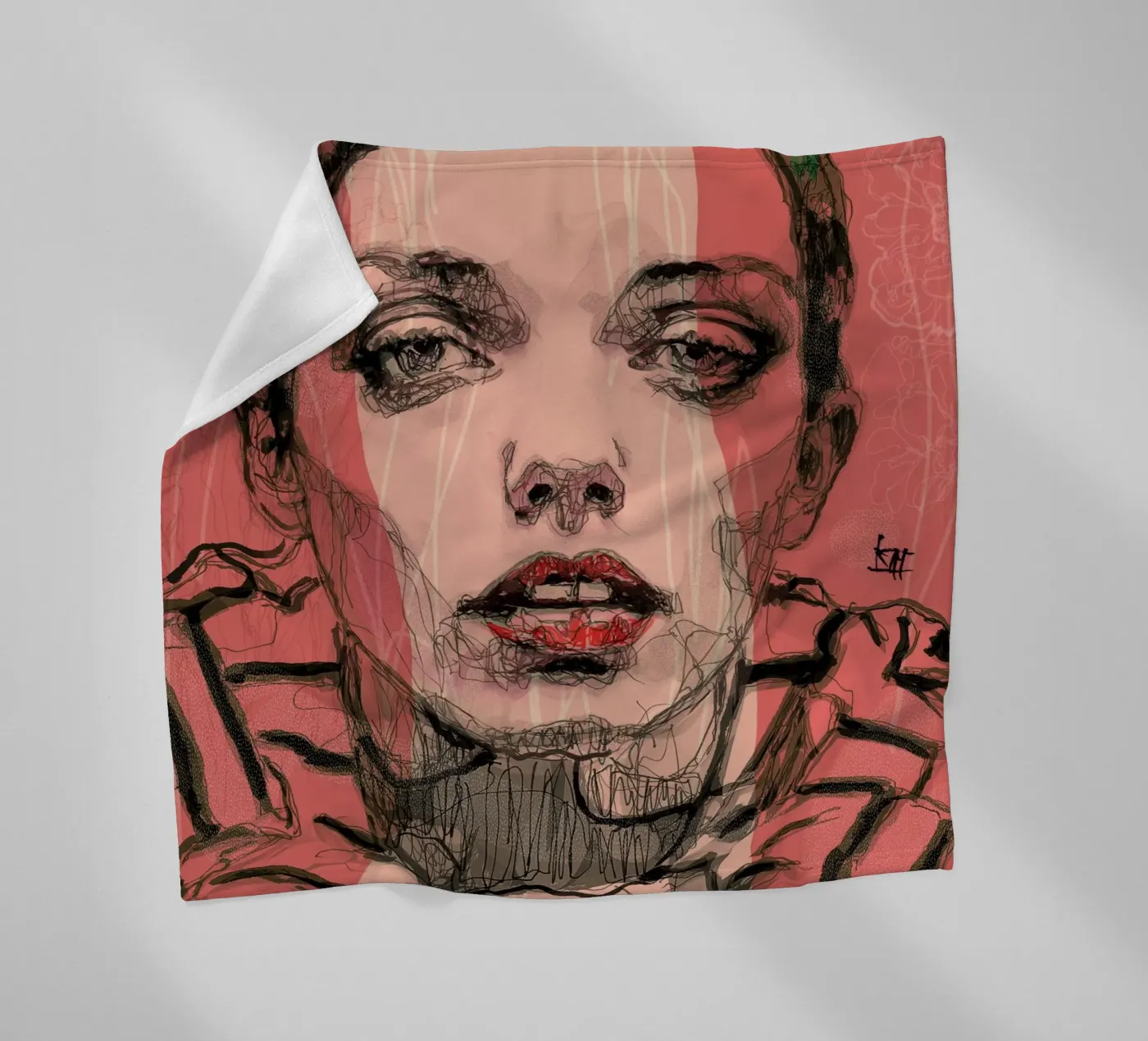 stripes fleece blanket by Giulio Iurissevich