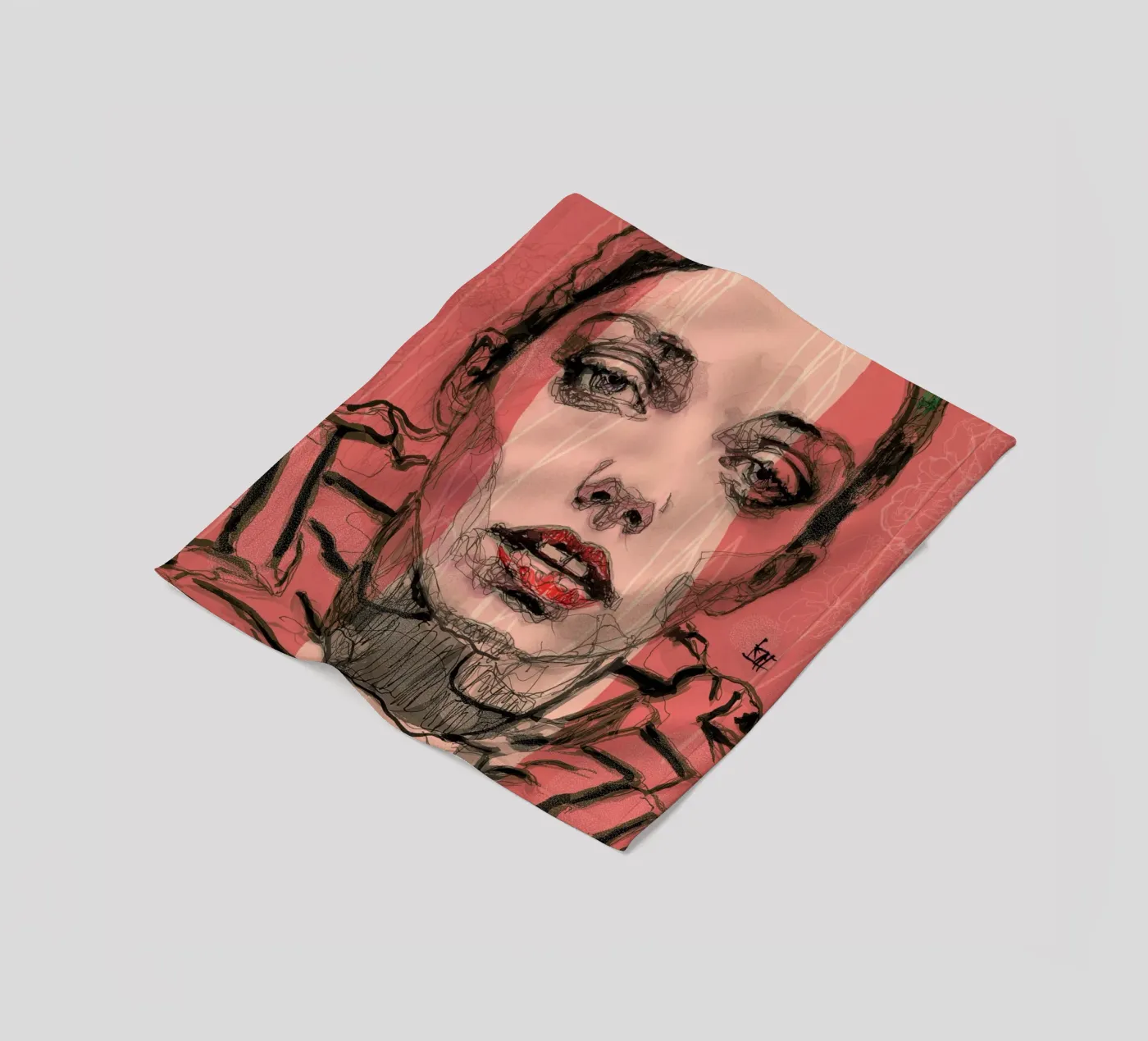 stripes fleece blanket by Giulio Iurissevich