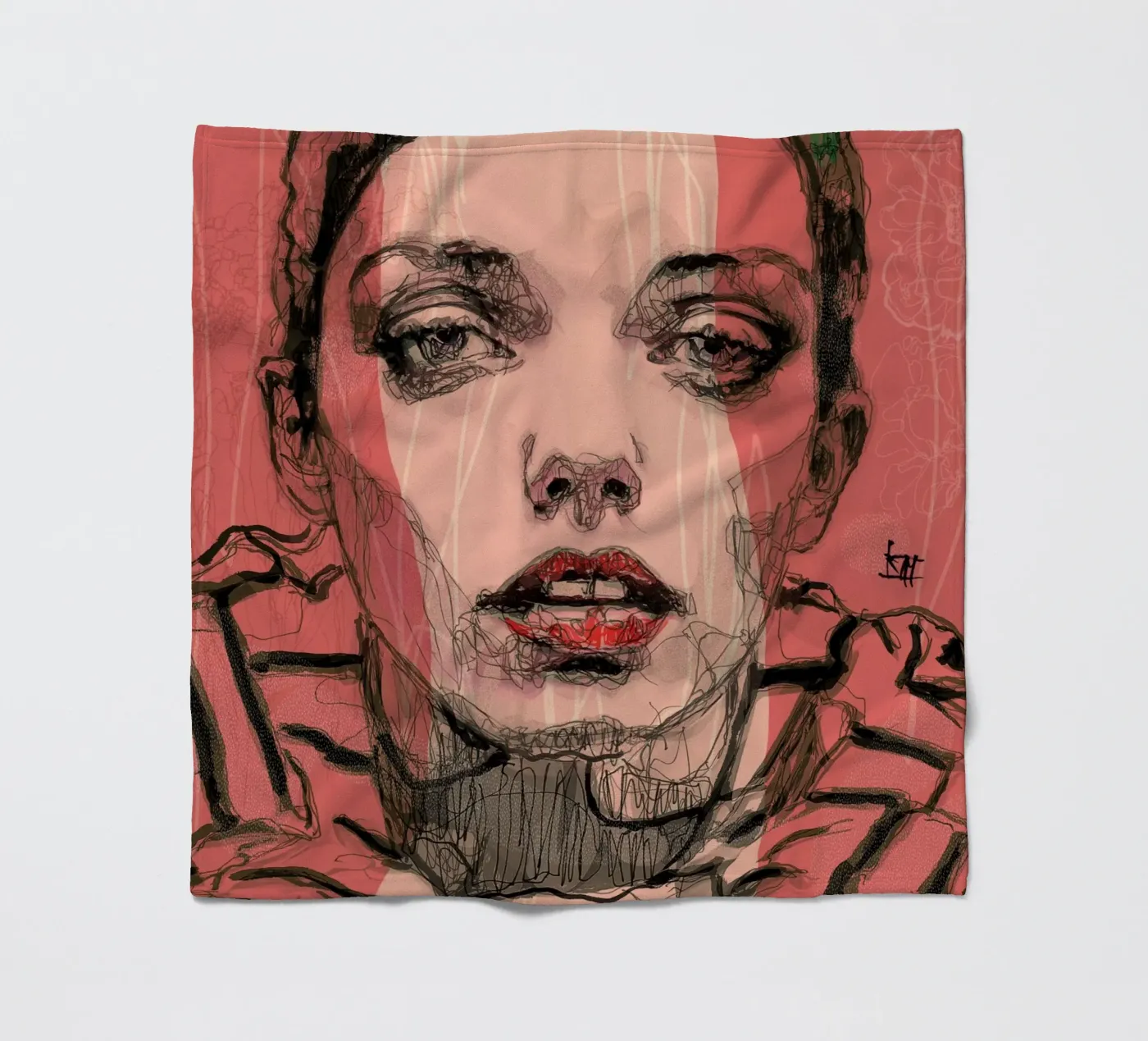 stripes fleece blanket by Giulio Iurissevich