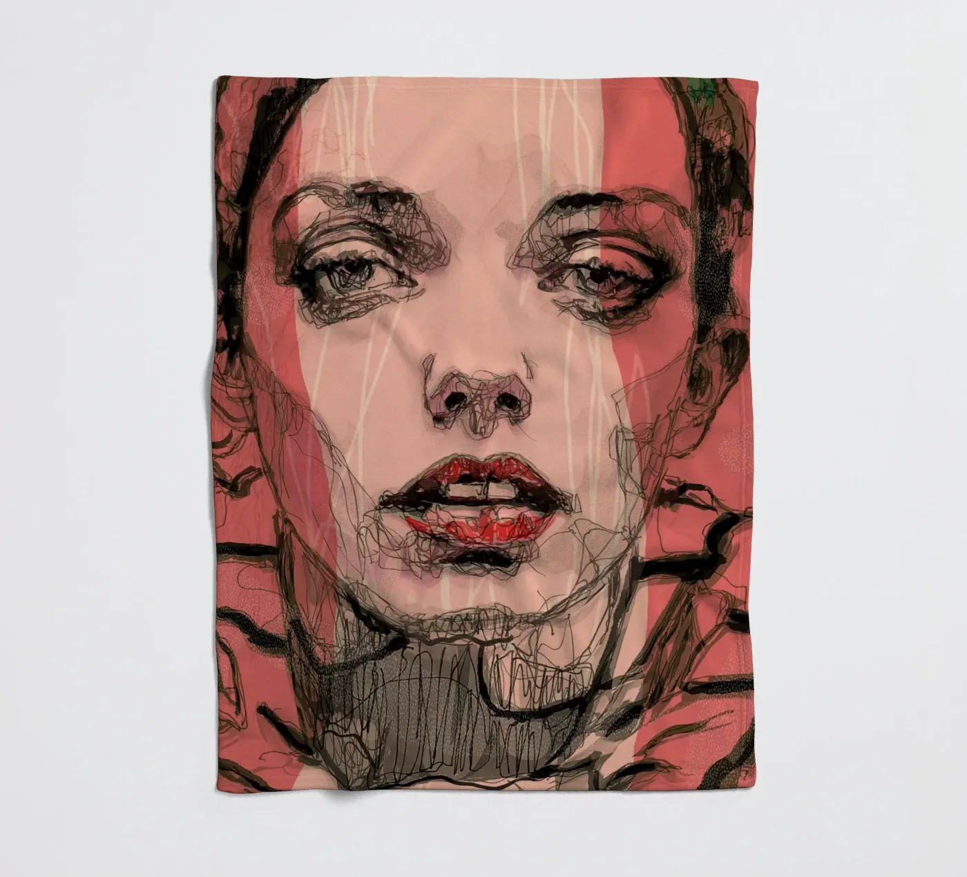 stripes fleece blanket by Giulio Iurissevich