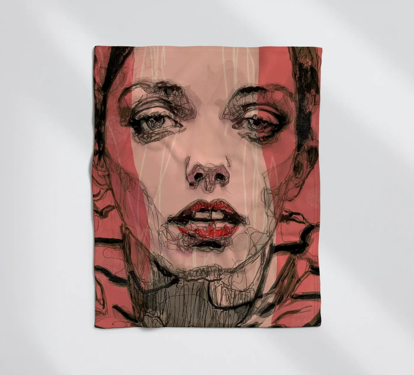 stripes fleece blanket by Giulio Iurissevich