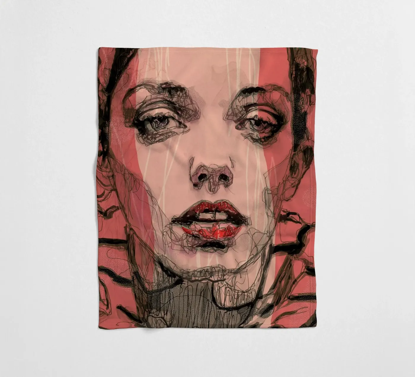 stripes fleece blanket by Giulio Iurissevich