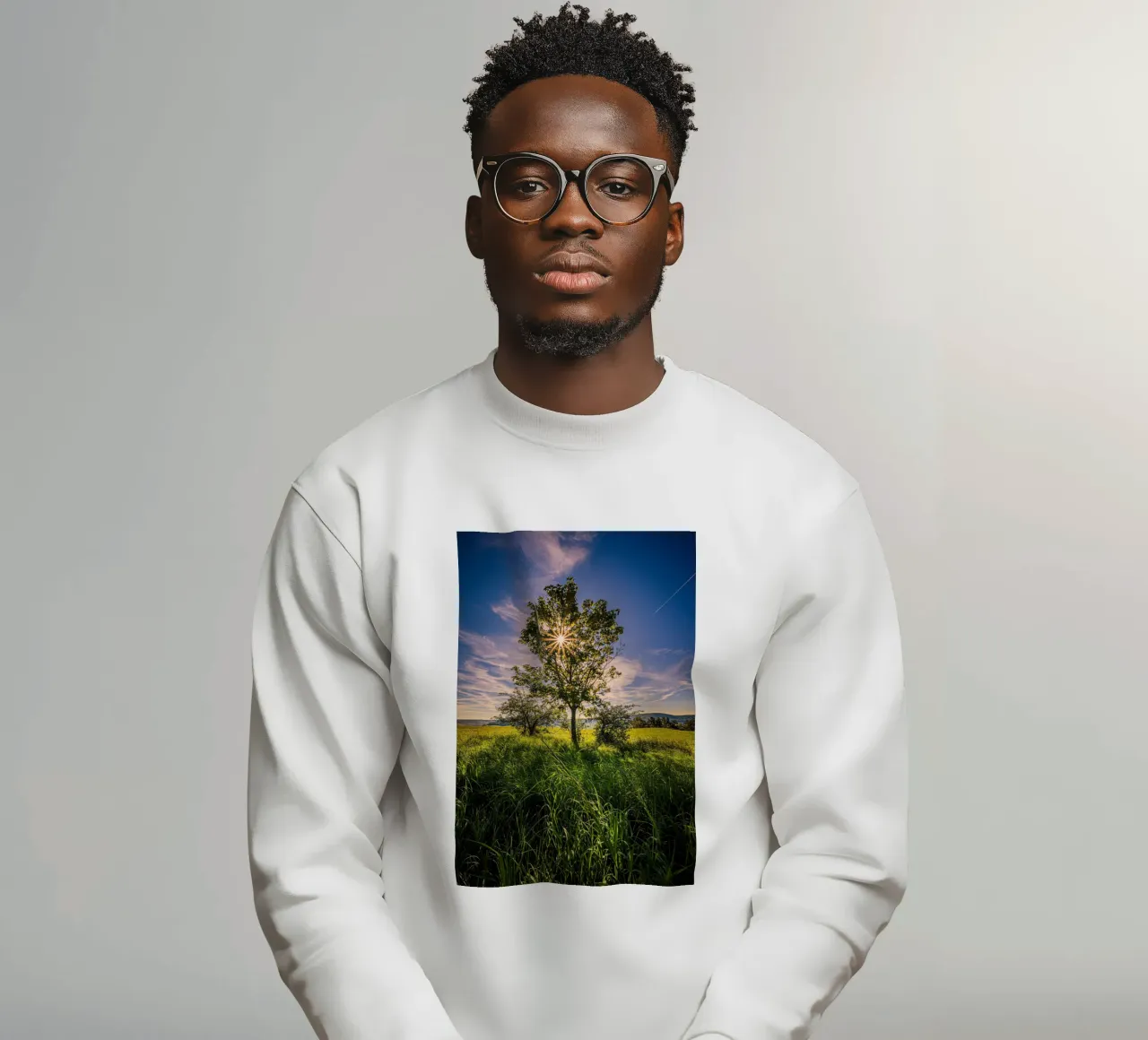 Stella del sole attraverso un albero deciduo felpa da Marcus Beckert | Fotografie