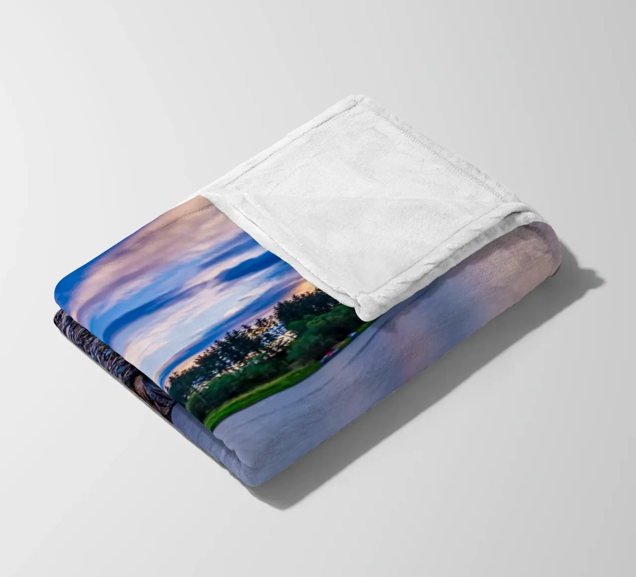 Tramonto al lago artificiale coperta in pile da Marcus Beckert | Fotografie