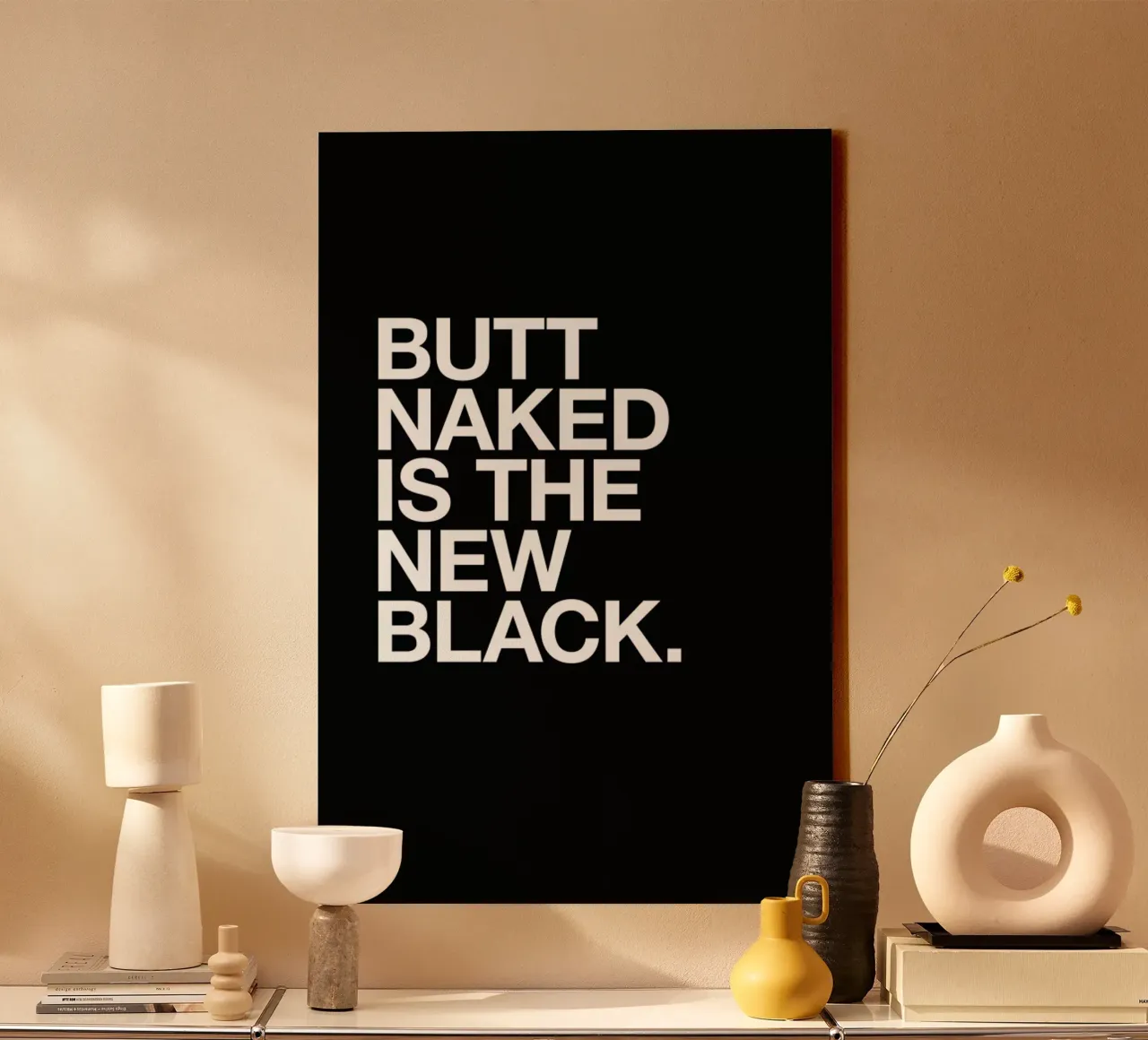 Butt Naked canvas by Studio One