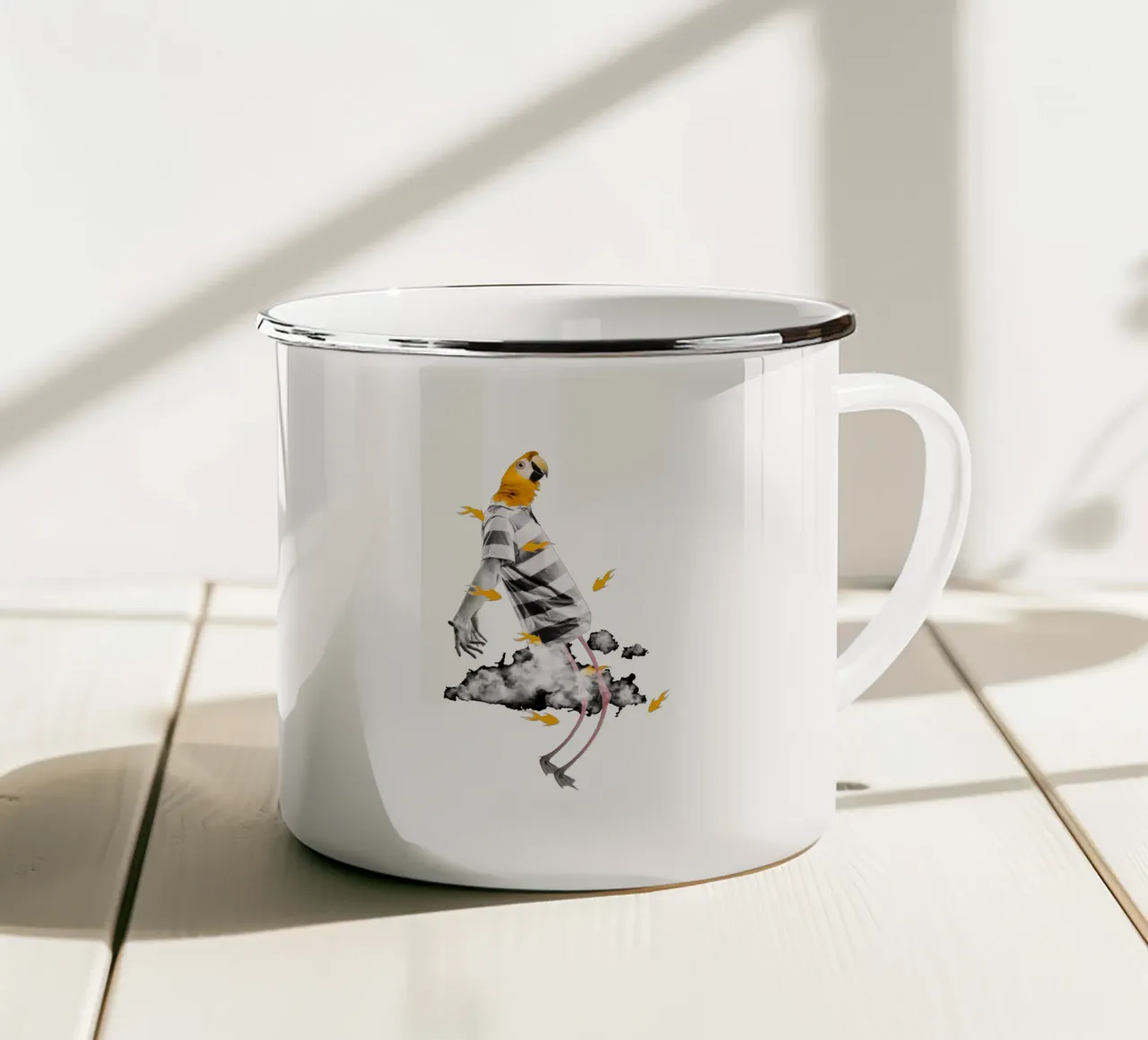 Fly tazza in smalto da Design by Soph