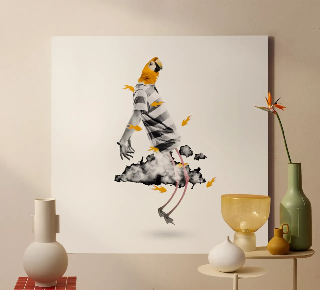 Fly tela con Cornice a cassetta da Design by Soph