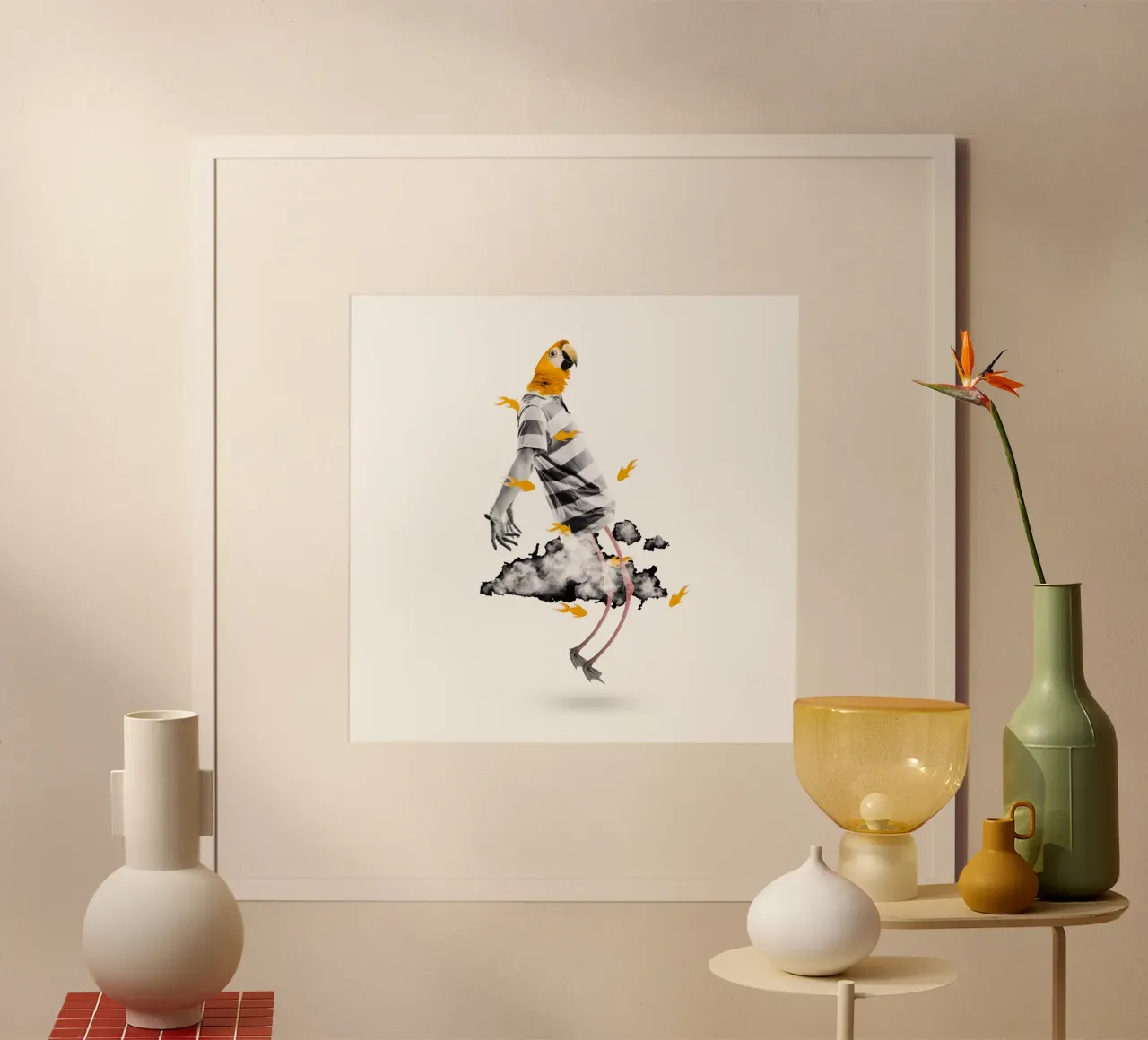 Fly poster con telaio in legno da Design by Soph
