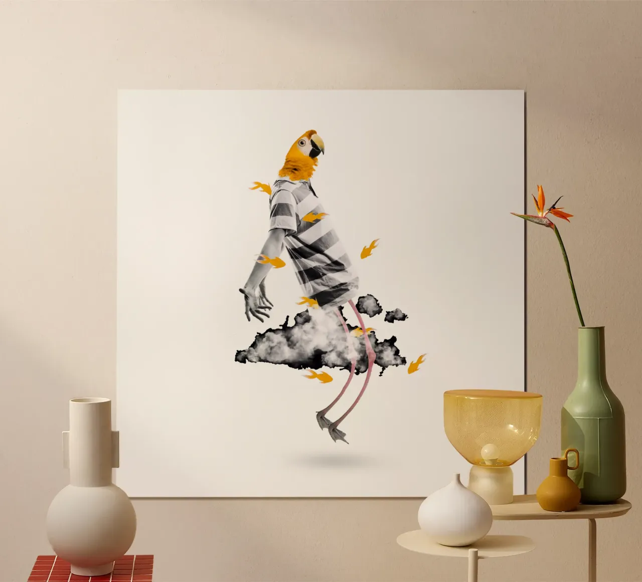 Fly poster con telaio in legno da Design by Soph