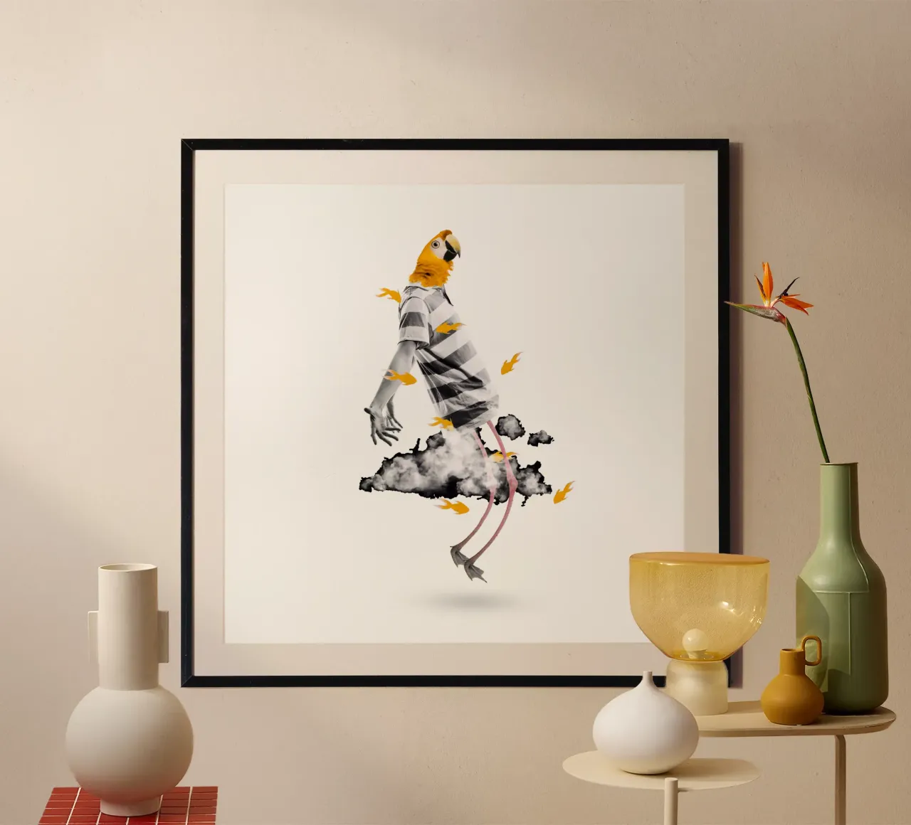 Fly poster con telaio in legno da Design by Soph