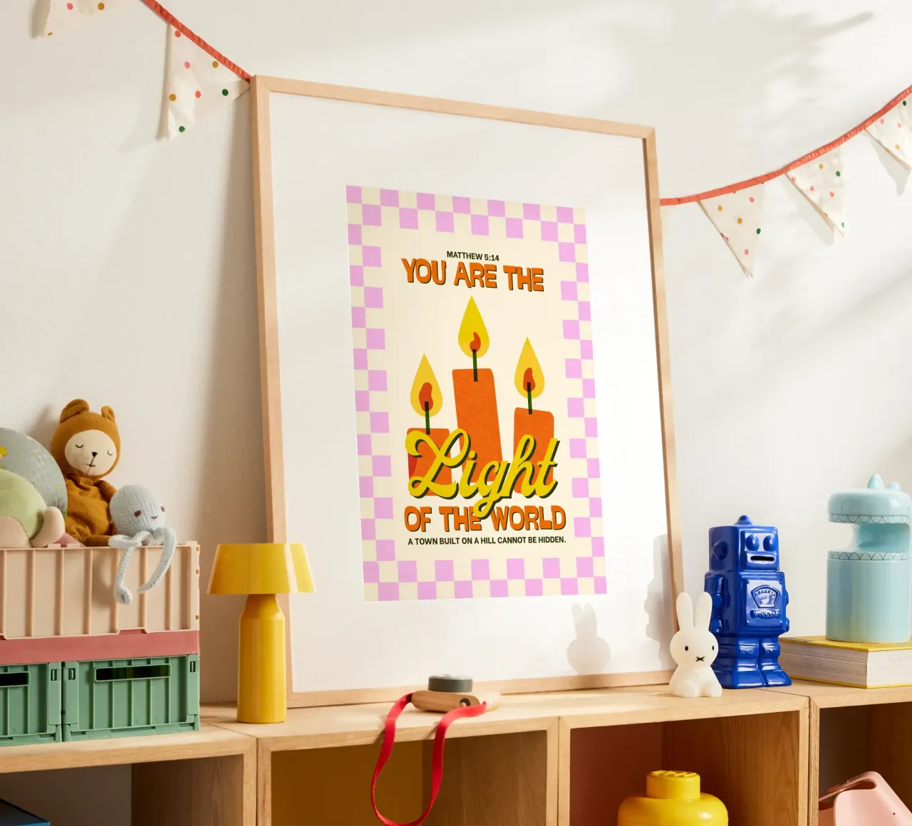 You Are the Light of the World, Christian Art poster by vintagepod