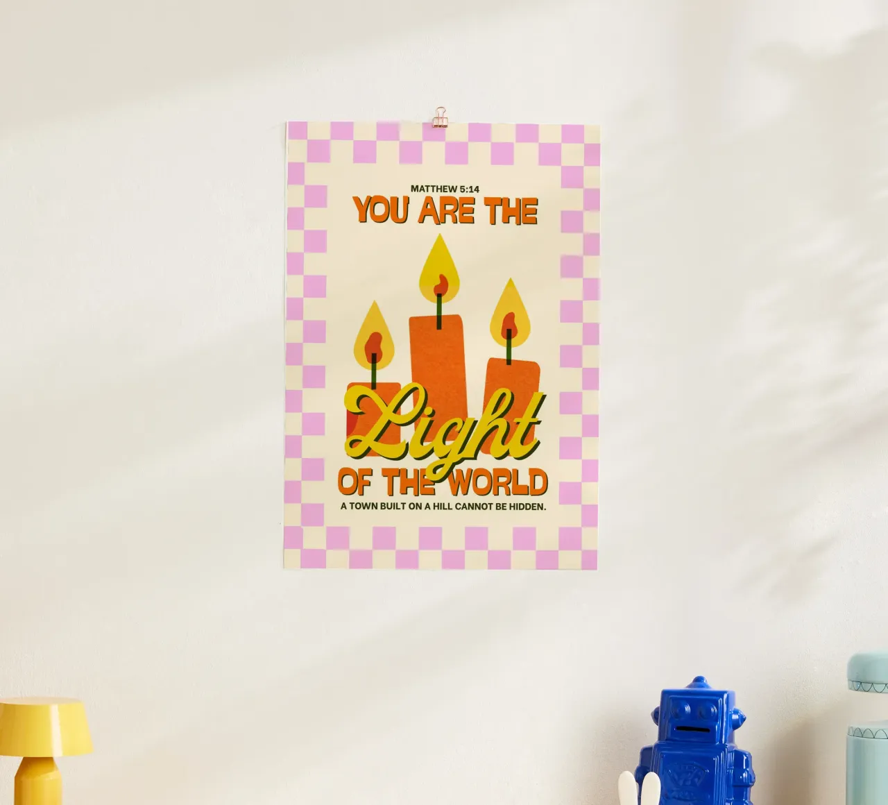 You Are the Light of the World, Christian Art poster by vintagepod