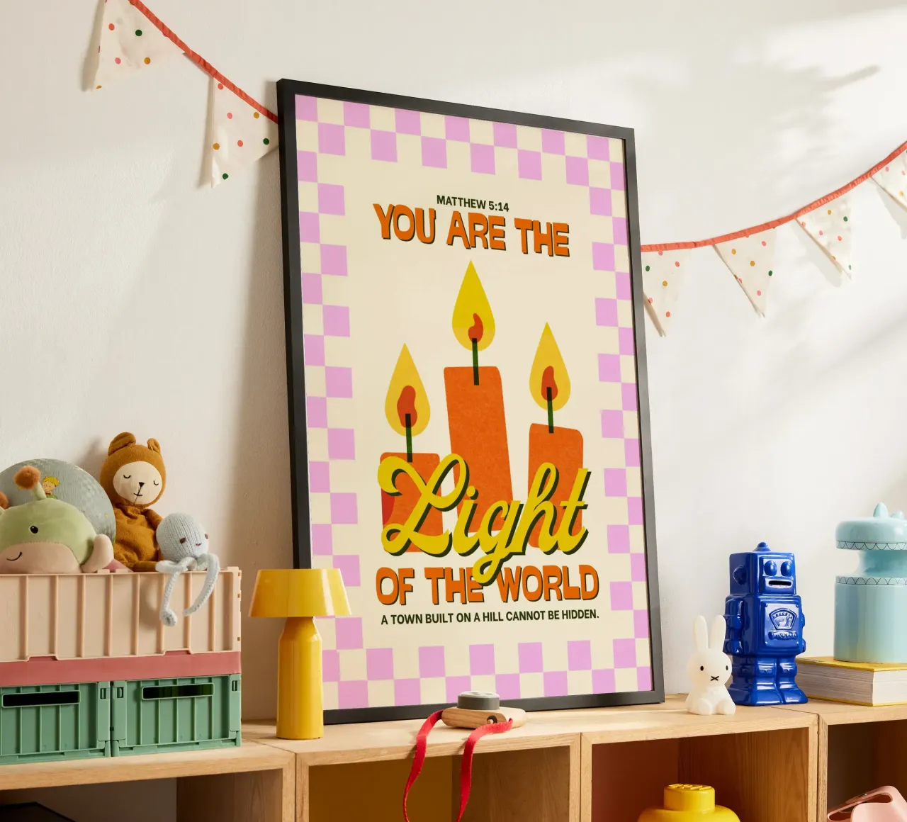 You Are the Light of the World, Christian Art poster by vintagepod