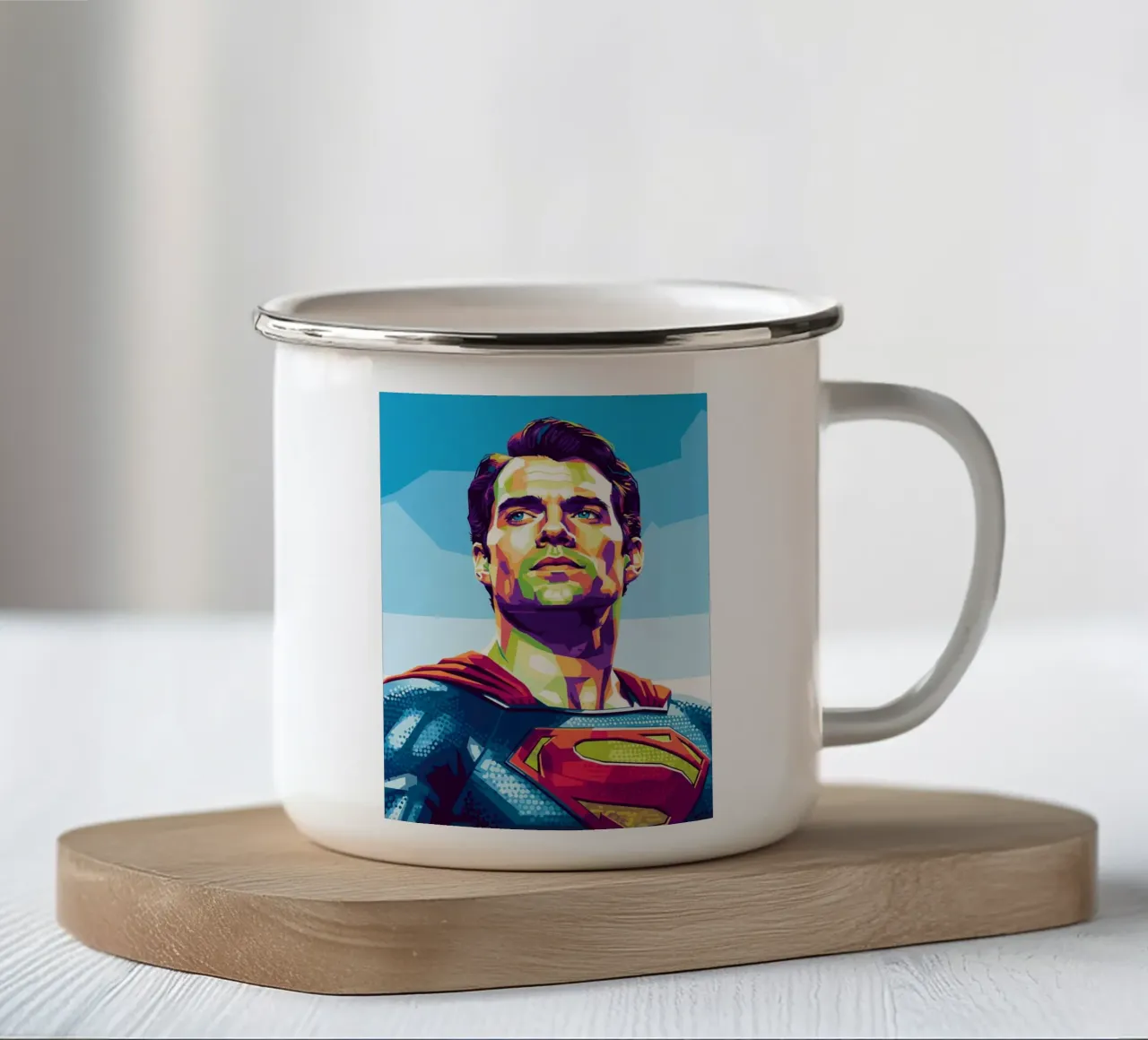 Superman - Henry Cavill pop art tazza in smalto da Hantamrata