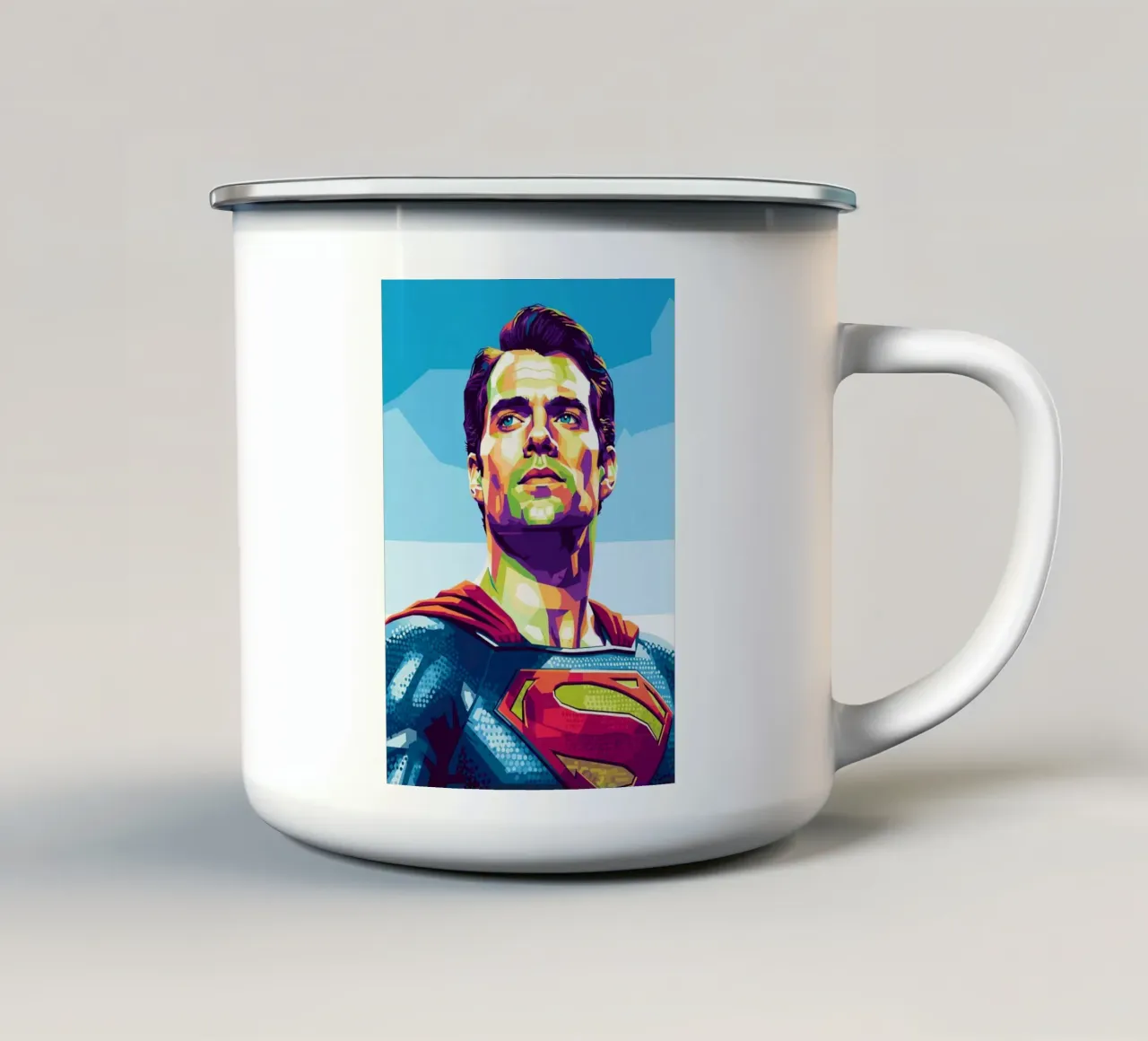 Superman - Henry Cavill pop art tazza in smalto da Hantamrata