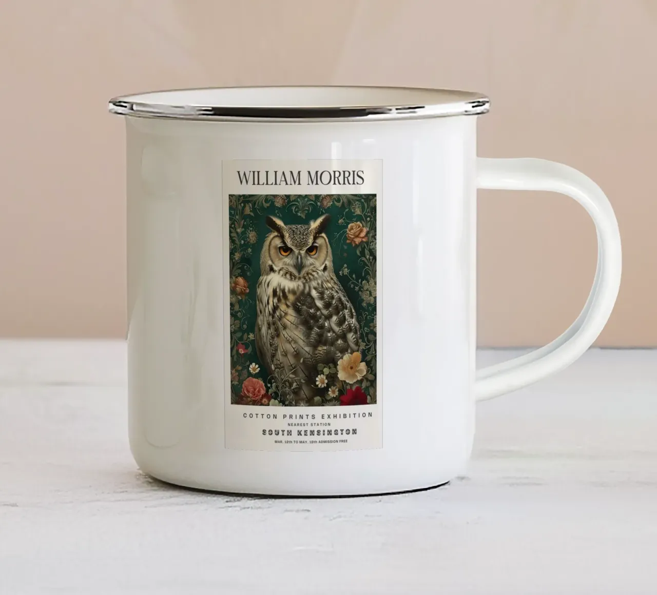 occhio di gufo tazza in smalto da komo store