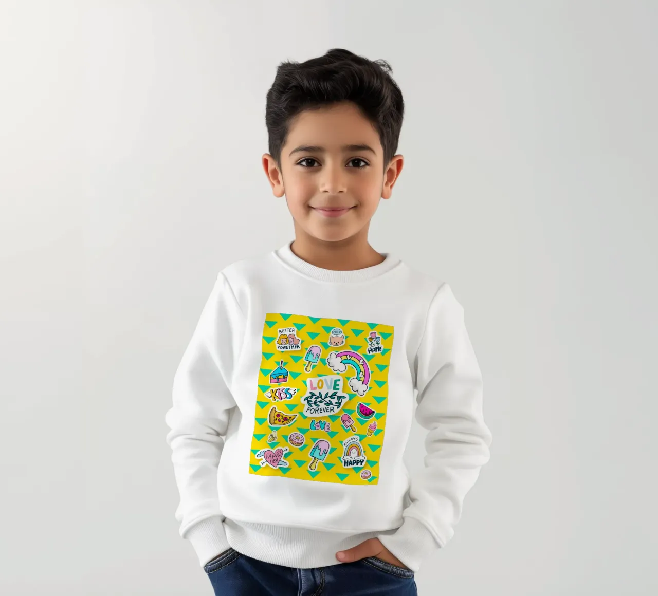 love4ever kids sweatshirt by Design by Soph