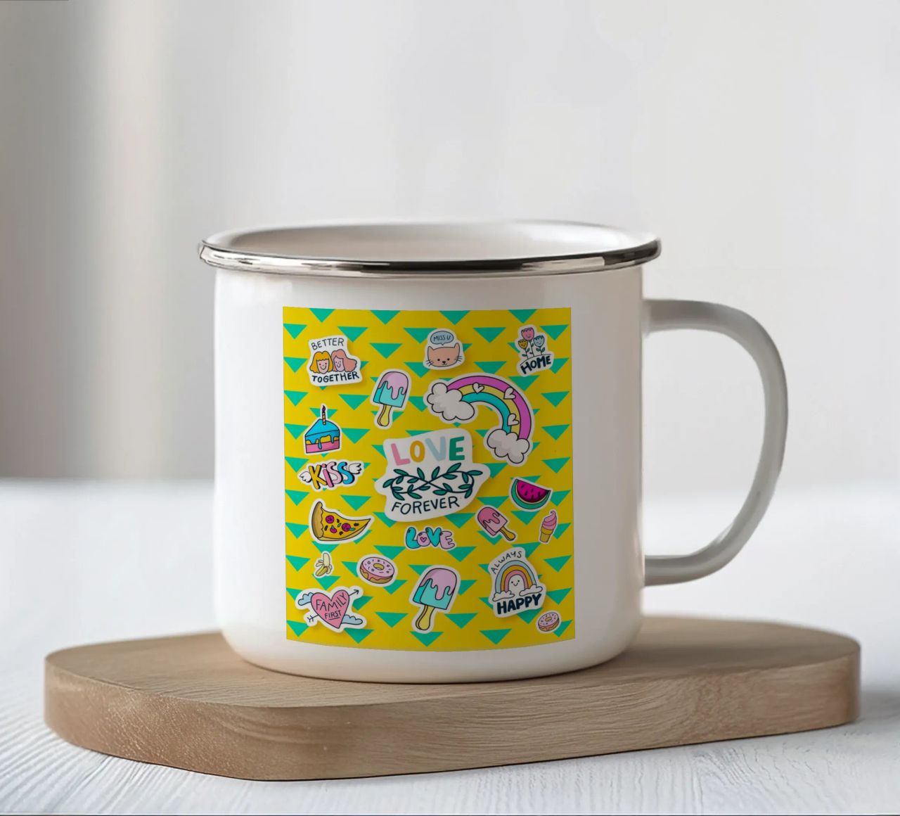 love4ever tazza in smalto da Design by Soph