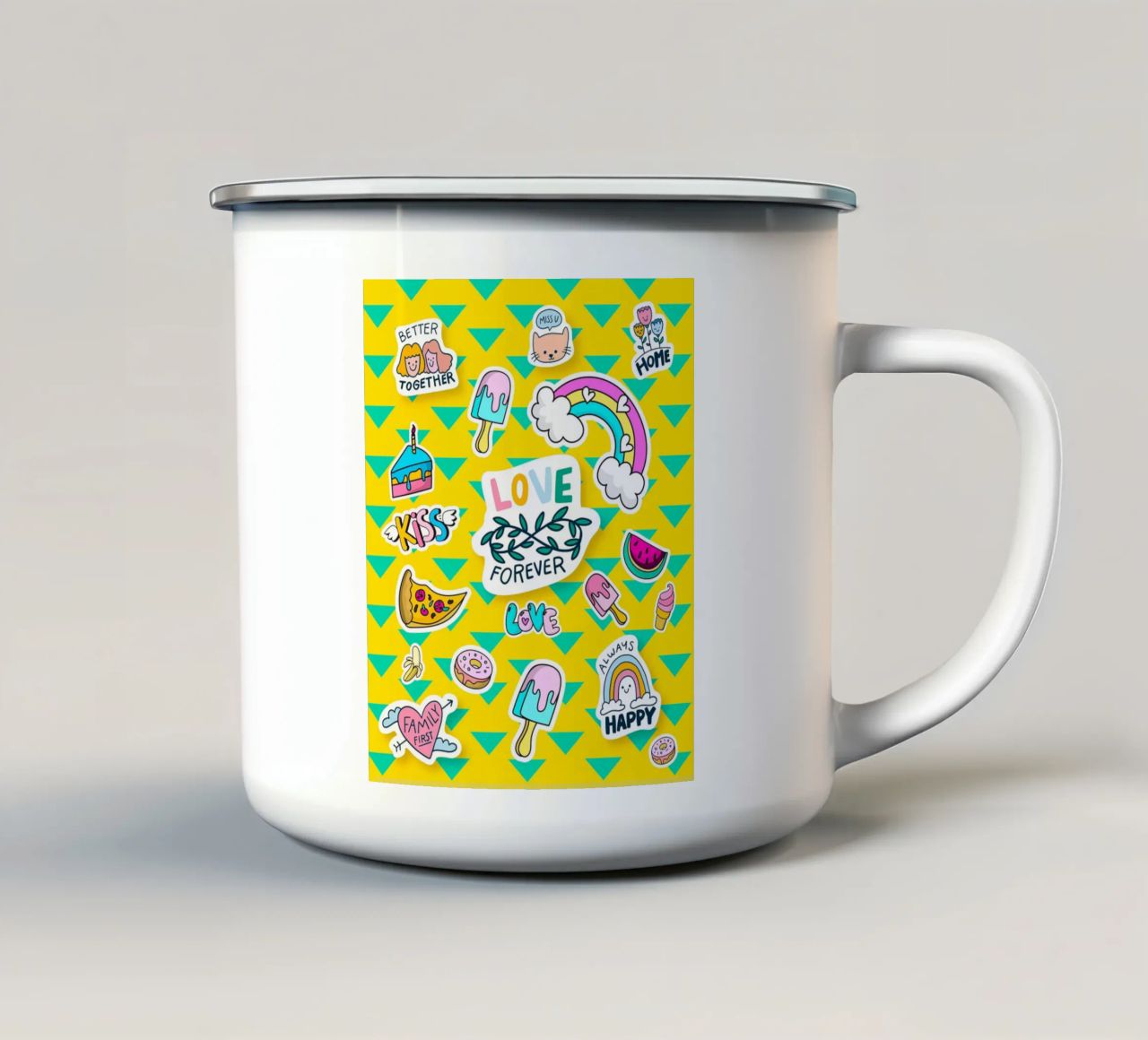 love4ever tazza in smalto da Design by Soph