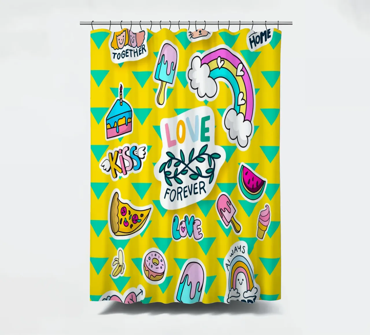 love4ever douchegordijn van Design by Soph