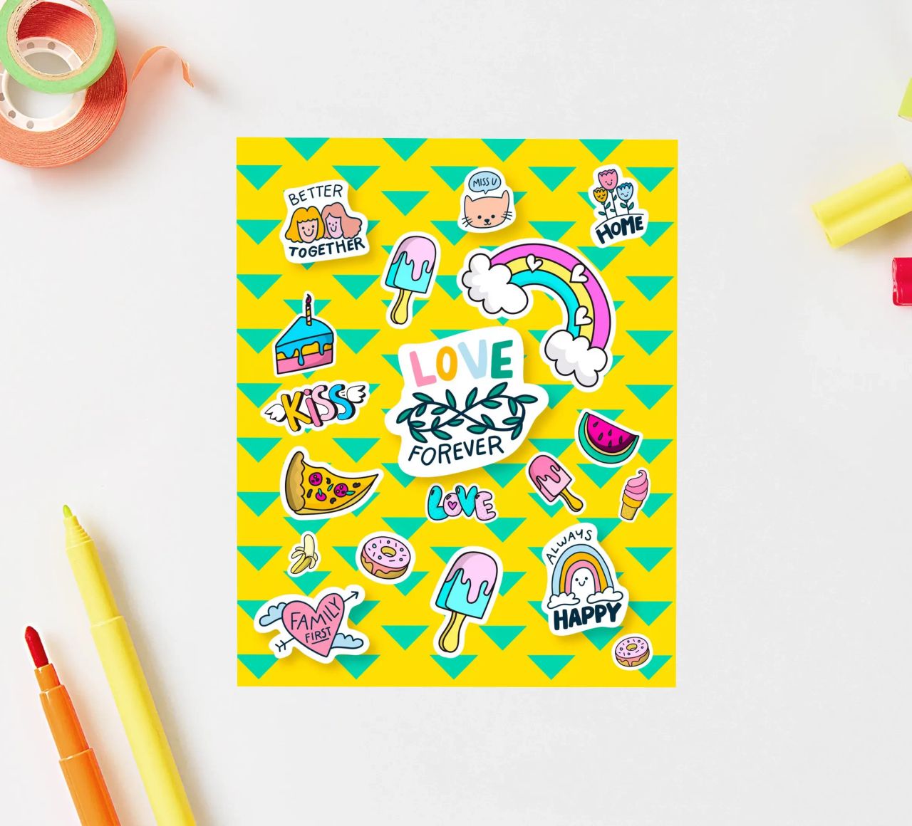love4ever Sticker von Design by Soph