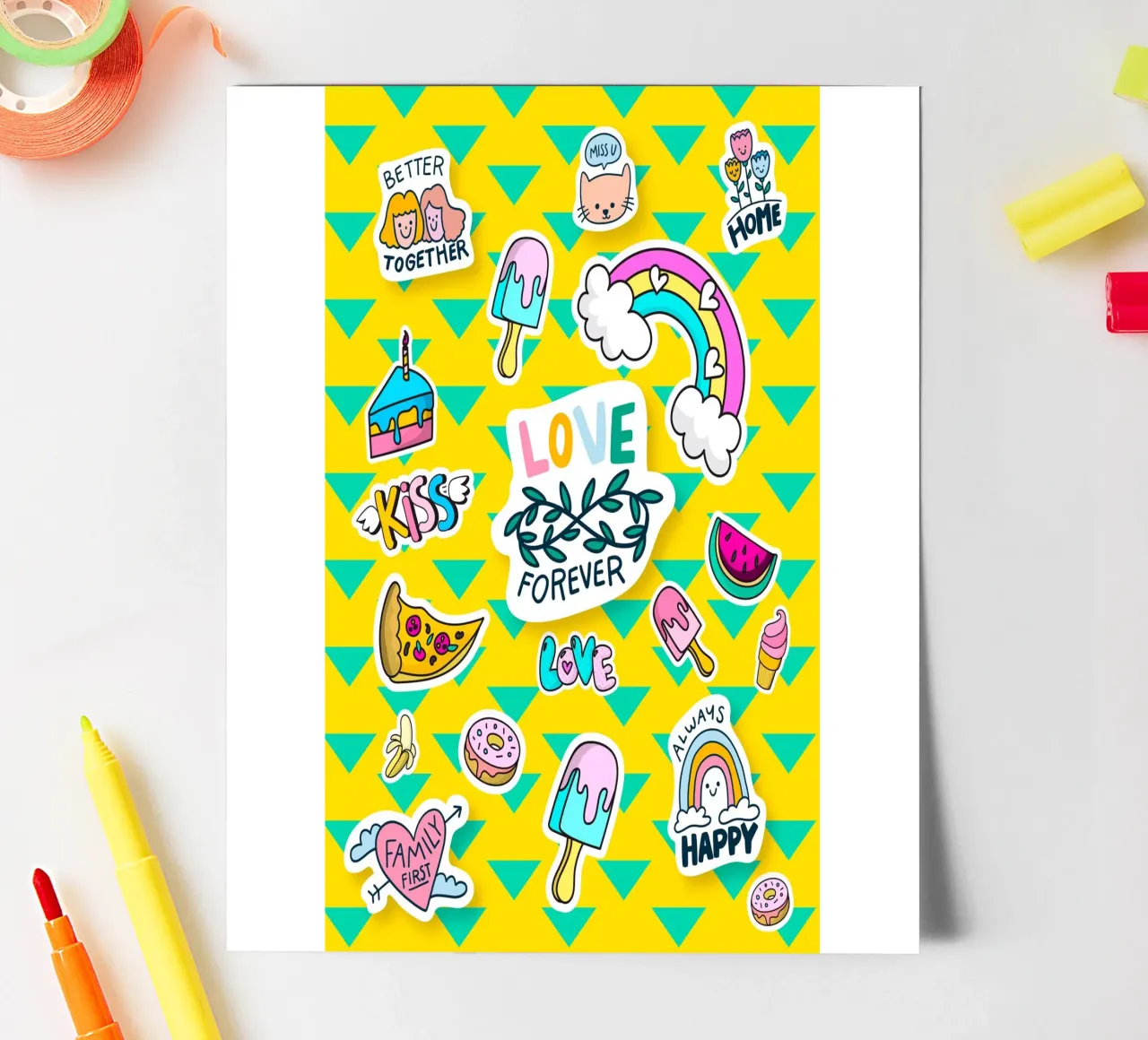 love4ever stickervel van Design by Soph