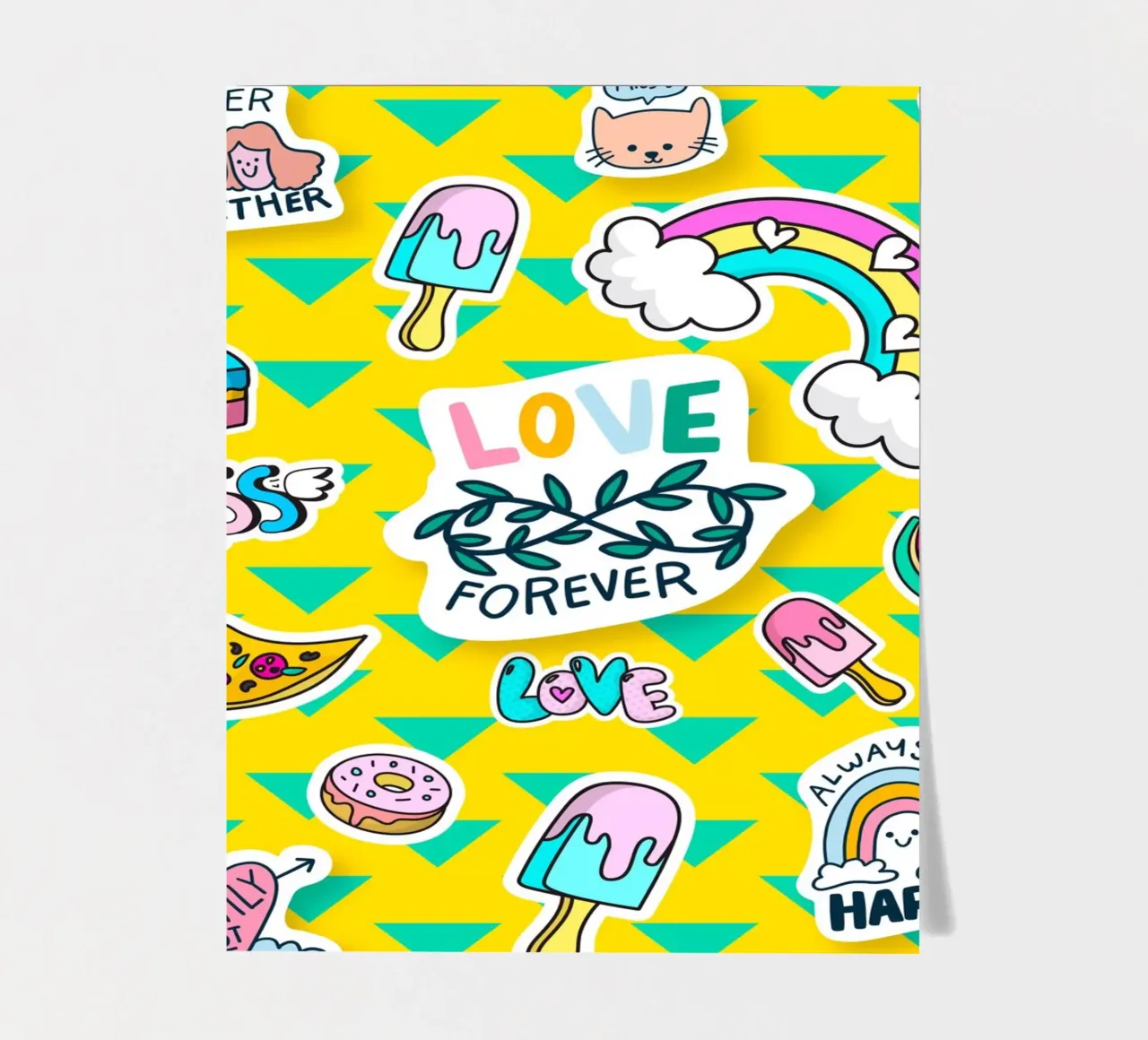 love4ever stickervel van Design by Soph
