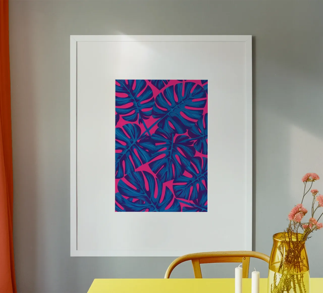 Fogliame blu elettrico poster da Heaven Craft