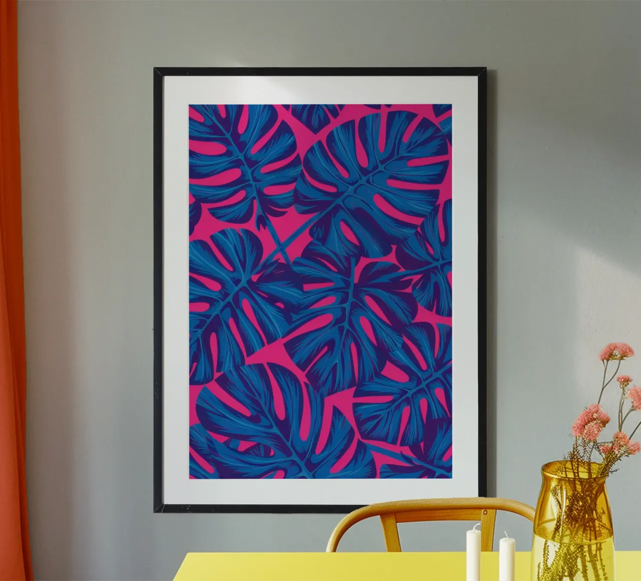 Fogliame blu elettrico poster da Heaven Craft