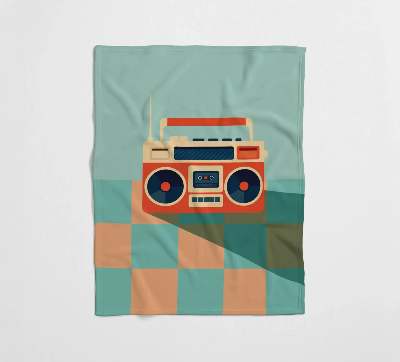 Retro Ghettoblaster coperta in pile da DARIA IVANOVNA