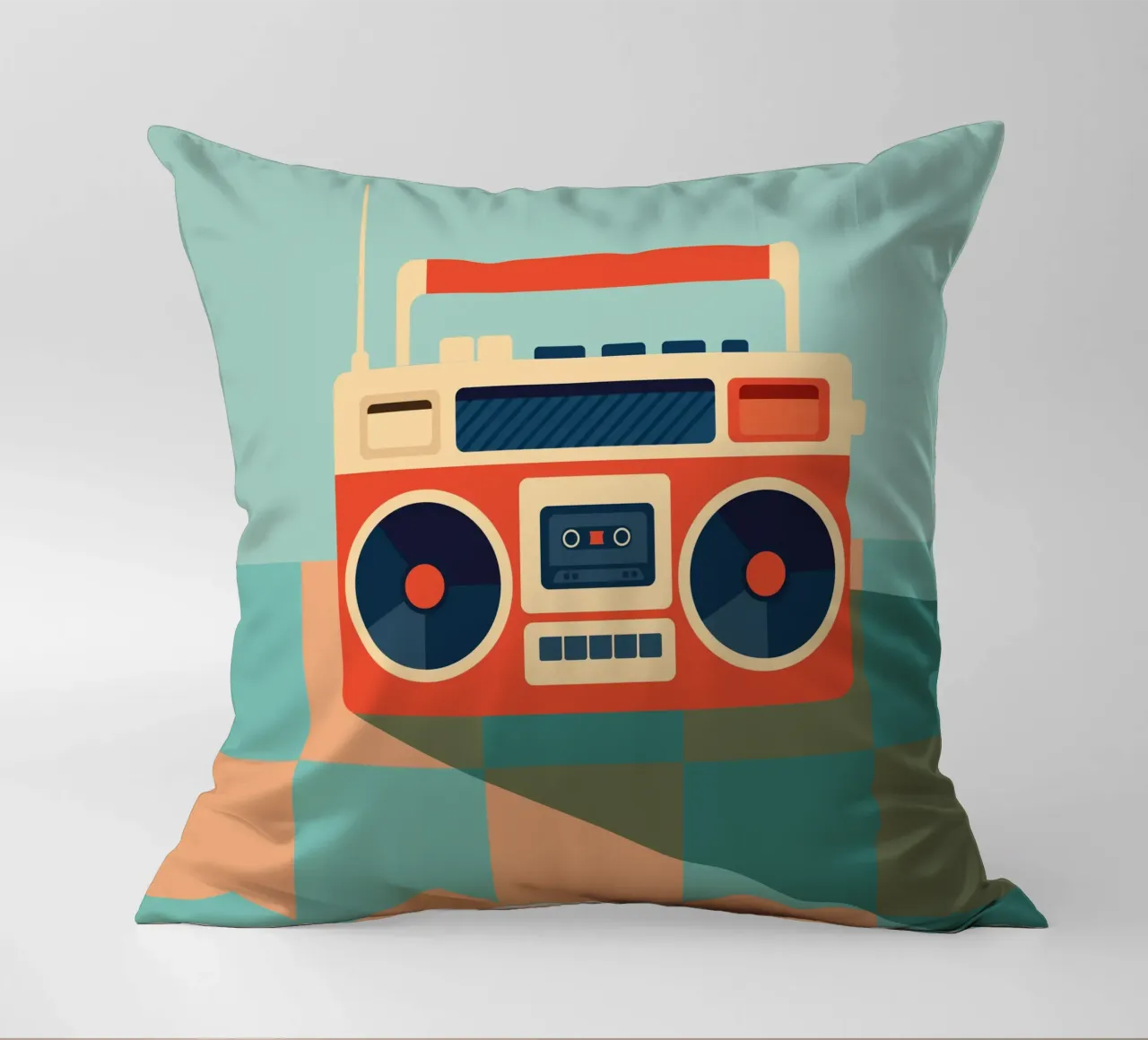 Retro Ghettoblaster cuscino da DARIA IVANOVNA