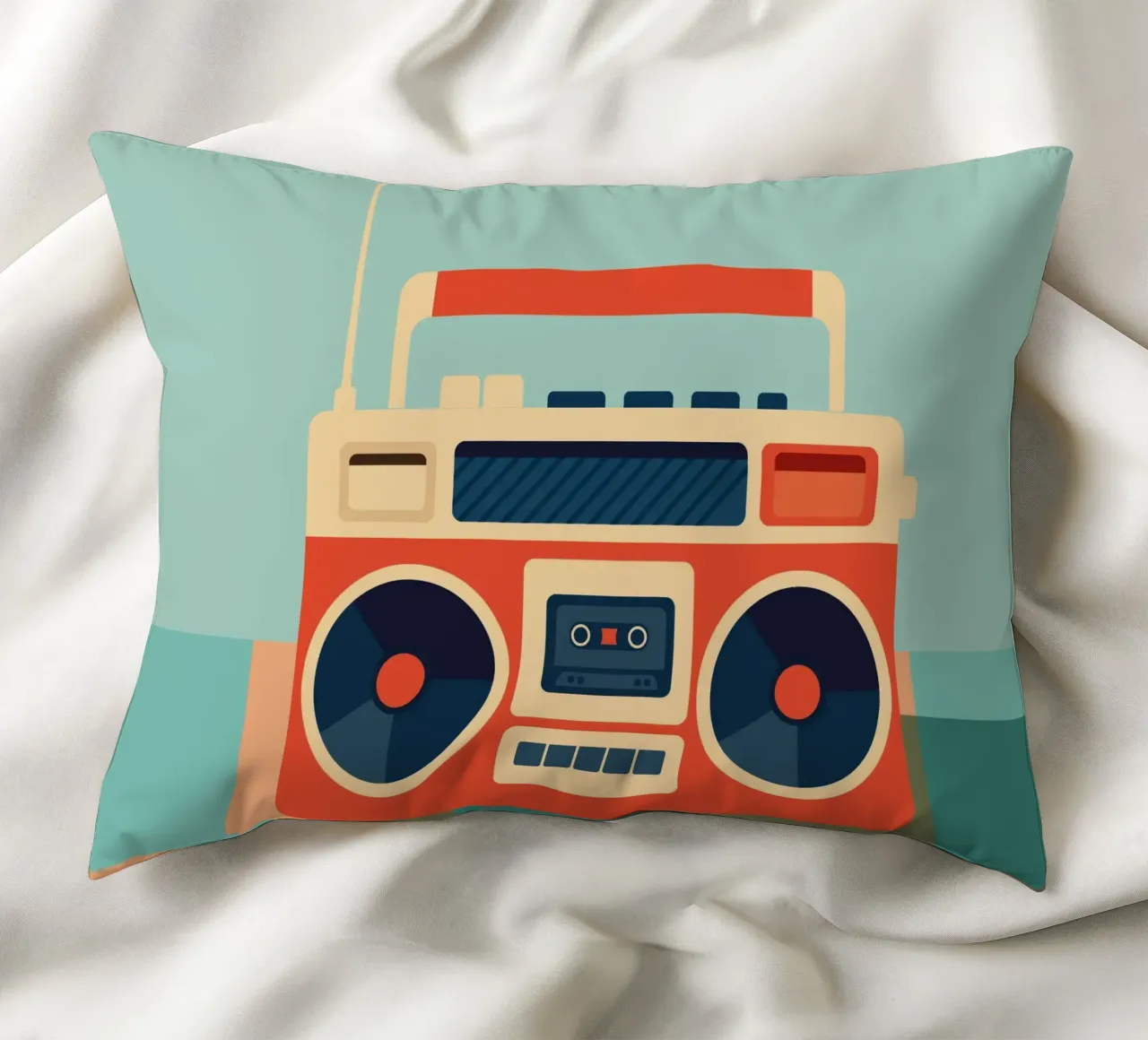 Retro Ghettoblaster cuscino da DARIA IVANOVNA
