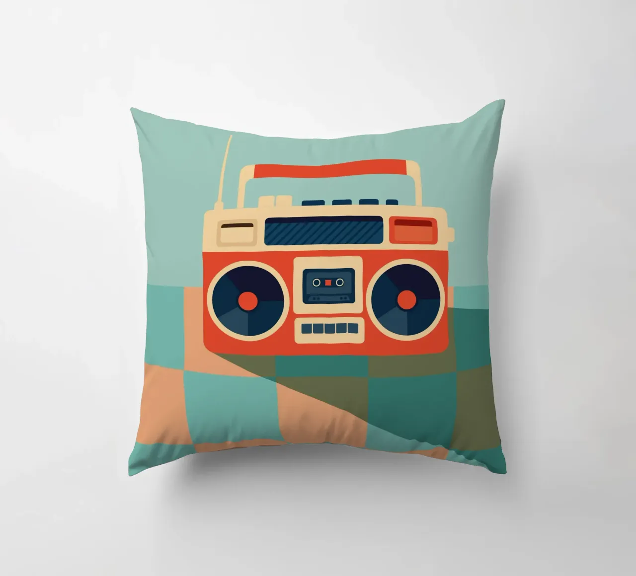 Retro Ghettoblaster cuscino da DARIA IVANOVNA