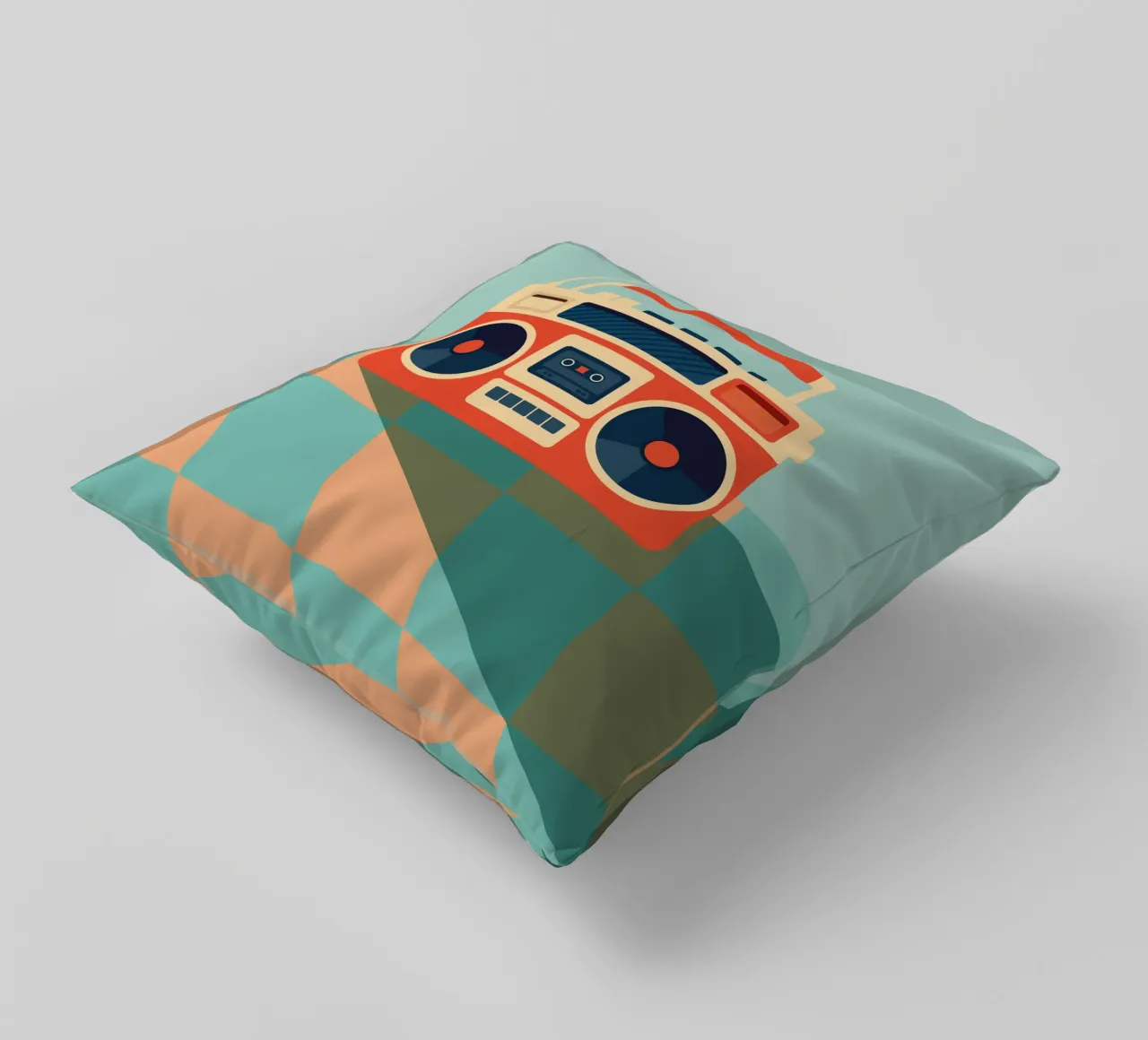 Retro Ghettoblaster cuscino da DARIA IVANOVNA