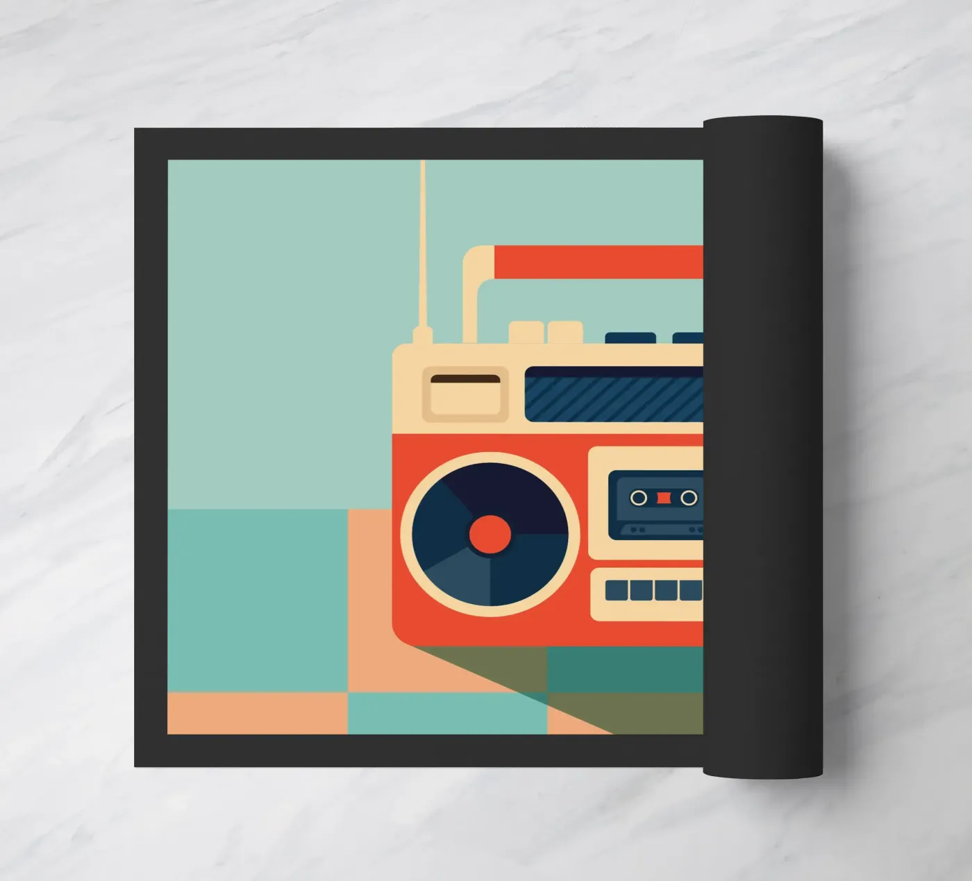 Retro Ghettoblaster zerbino da DARIA IVANOVNA