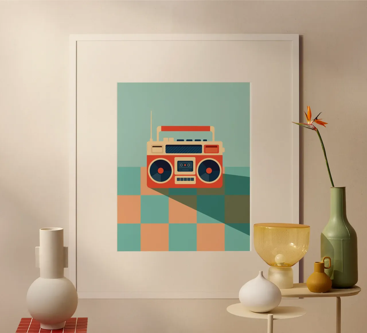 Retro Ghettoblaster poster da DARIA IVANOVNA