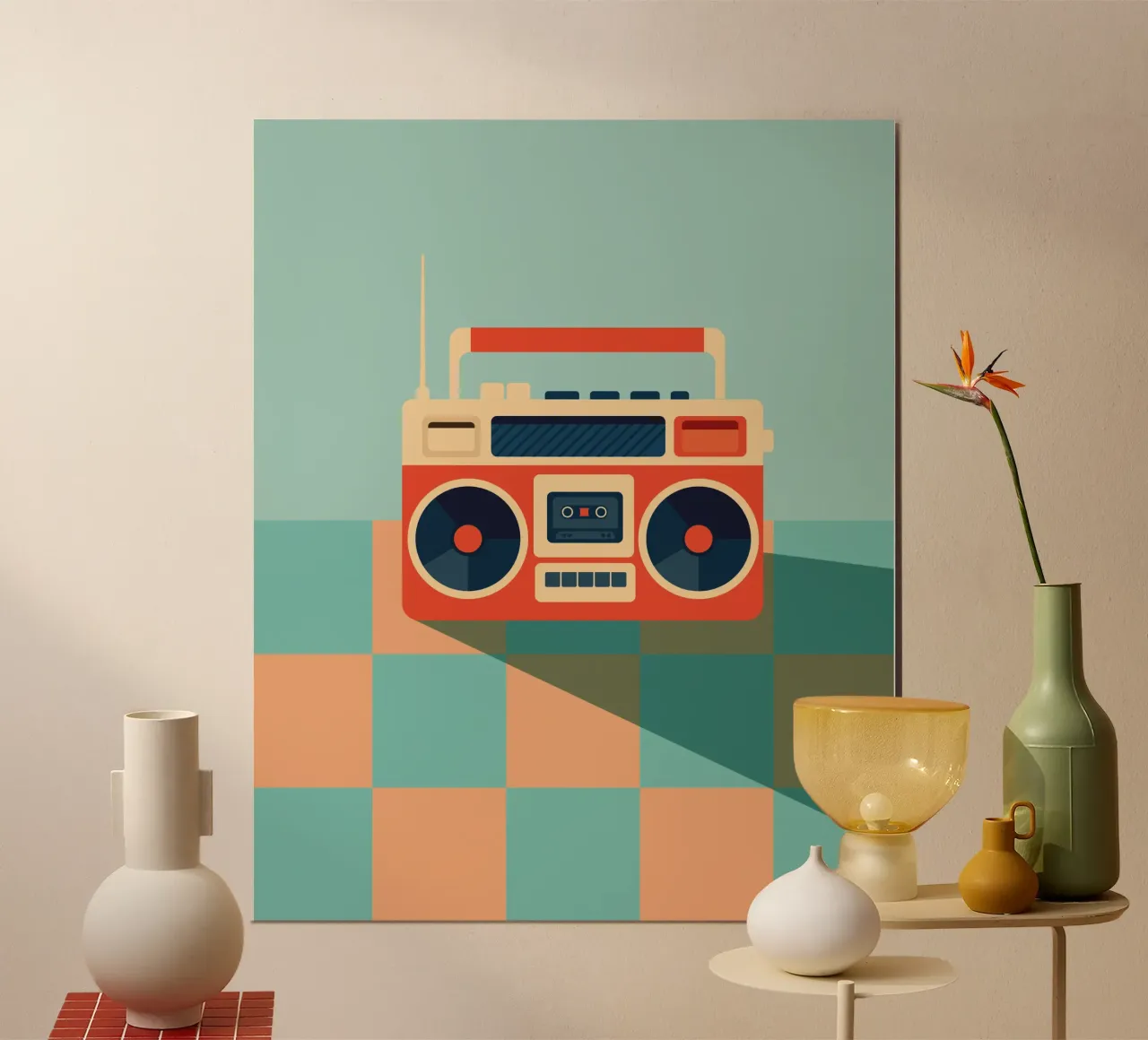 Retro Ghettoblaster poster da DARIA IVANOVNA