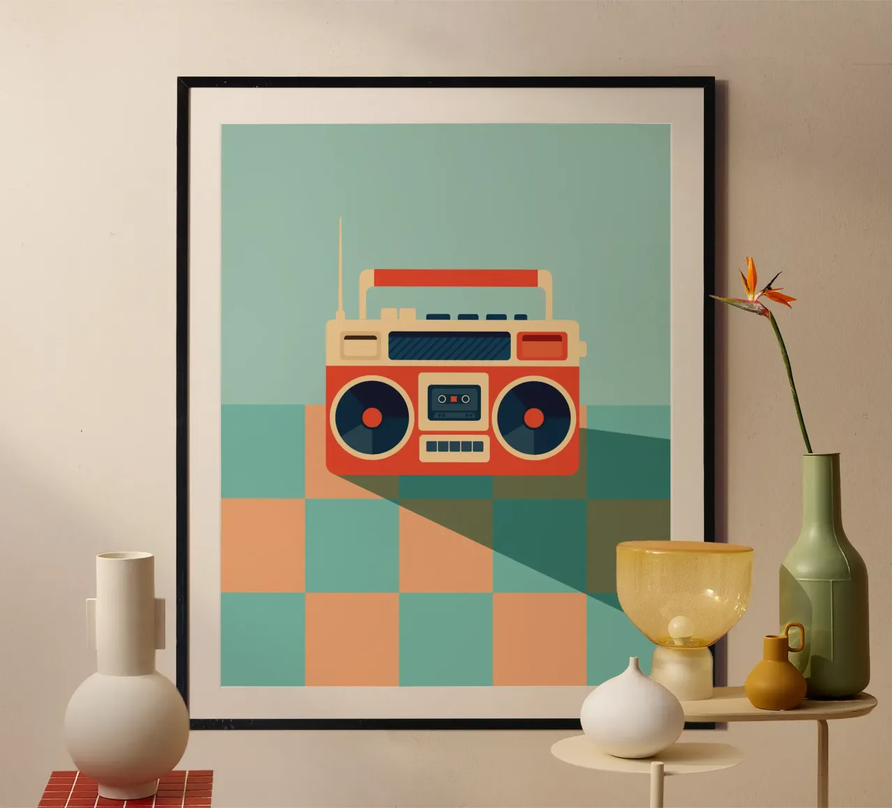 Retro Ghettoblaster poster da DARIA IVANOVNA