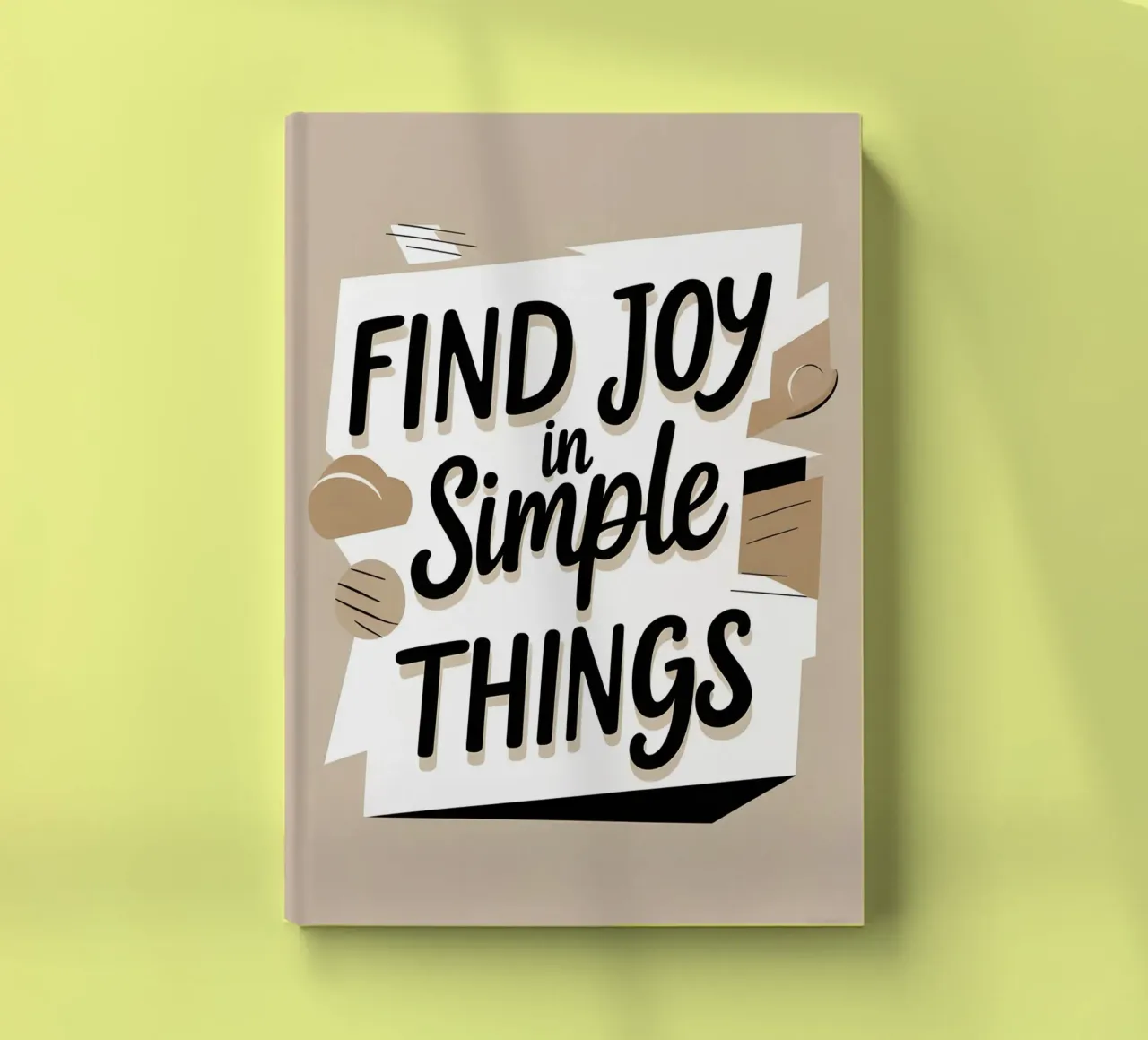 Find Joy in Simple Things notebook by Botanical Gallery