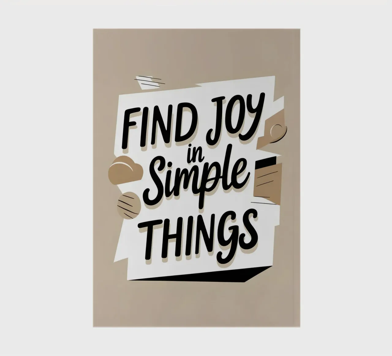 Find Joy in Simple Things notebook by Botanical Gallery
