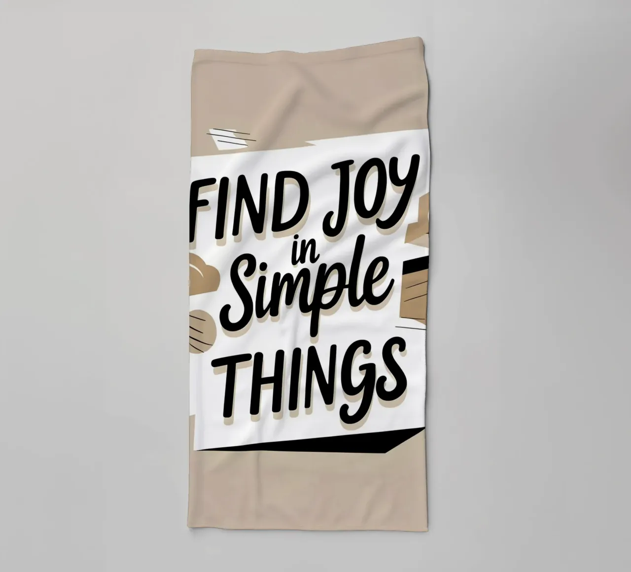 Find Joy in Simple Things towel by Botanical Gallery