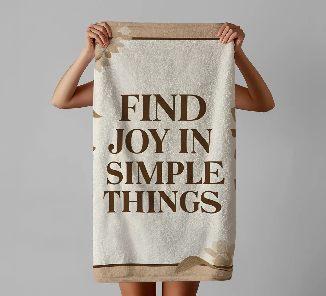 Find Joy in Simple Things towel by Botanical Gallery